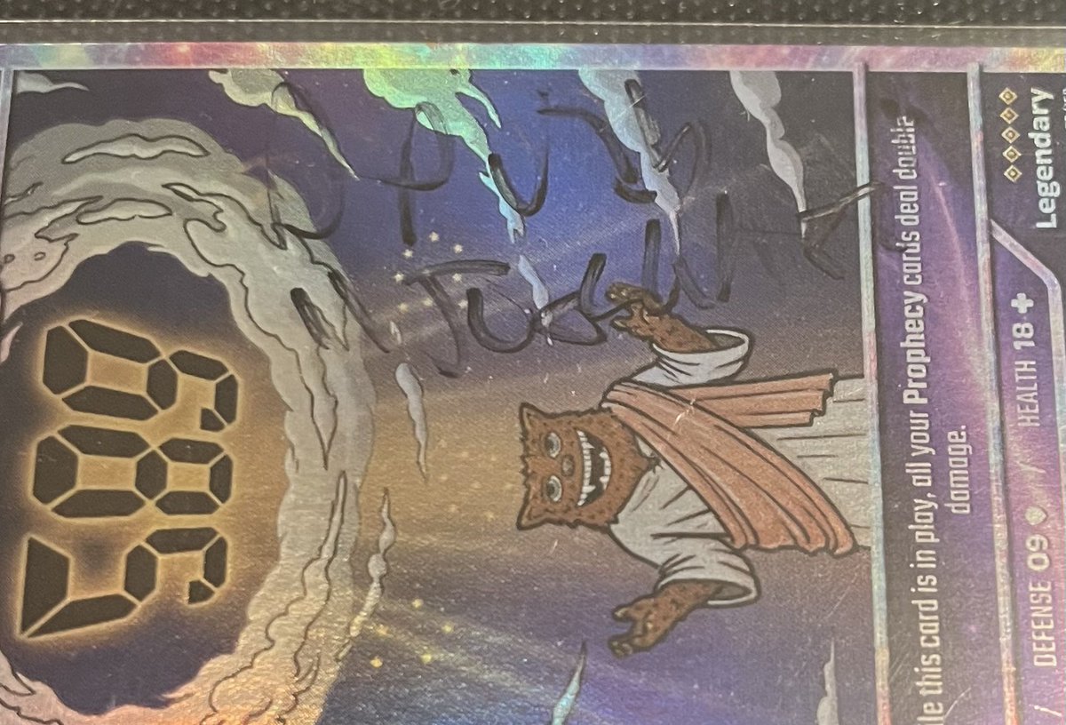 RaptorJesus_17's tweet photo. When you get to $FUZZY CON… 

LOOK AROUND ;)

WHO’S SIGNATURE IS ON THE TAB?! NEXT TO 150 CARDS? YOU DECIDE… https://t.co/76YnV1boop