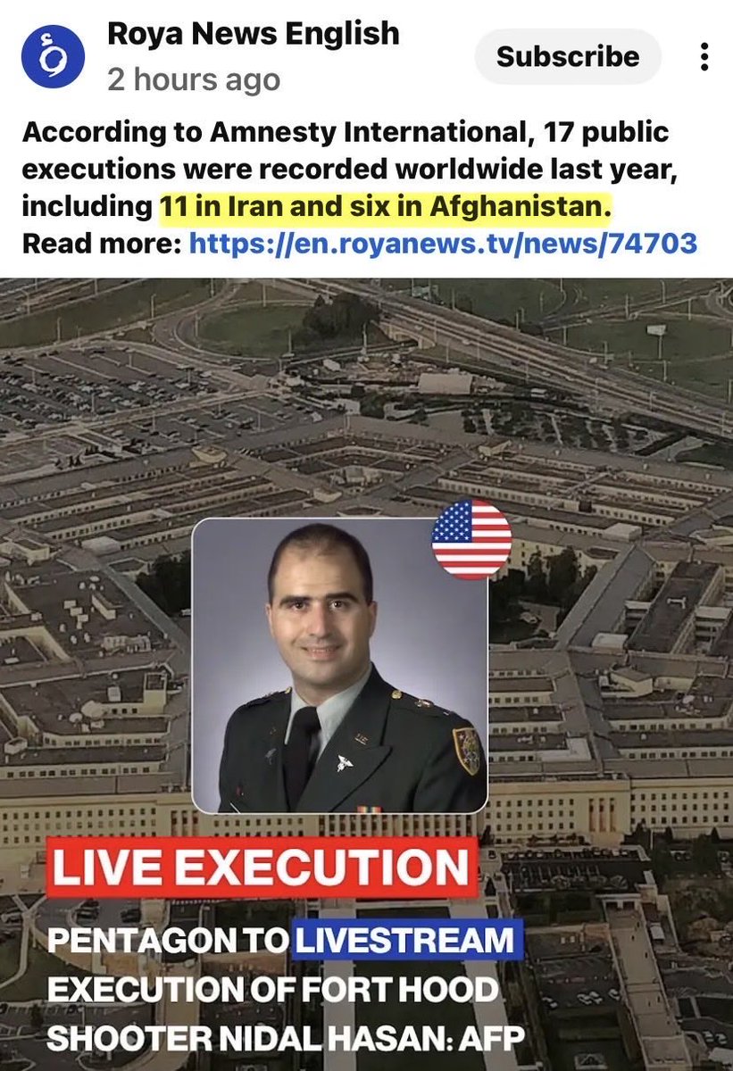 GenXGirl1994's tweet photo. We have become the same as nations we bomb for doing this stuff. 

After starting the illegal war, one of Trump’s many revolving “reasons” for the war was Iran’s public executions.

6 months later, Trump is doing a public execution. https://t.co/EhNTpqaGyH