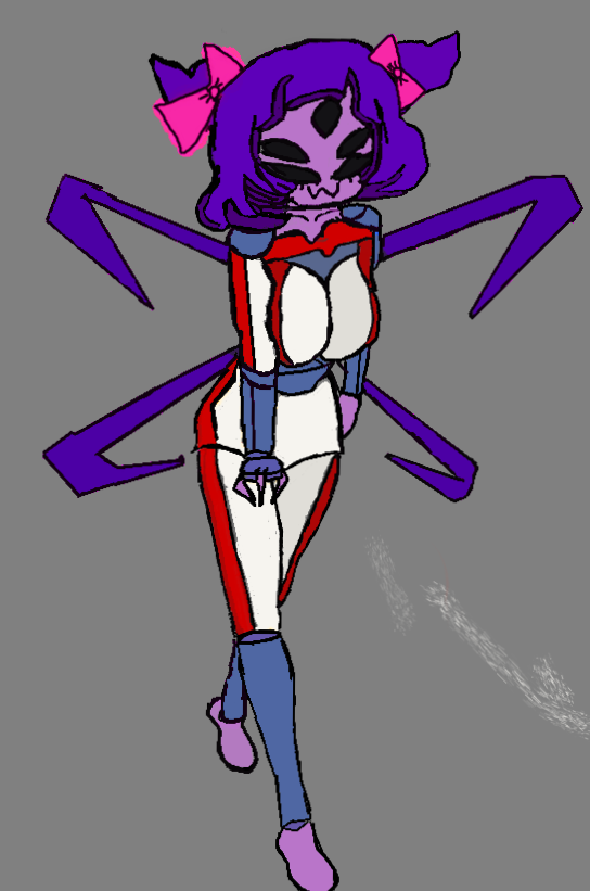 UOragnge82149's tweet photo. Muffet in a racer suit https://t.co/xQT3EfgI9r