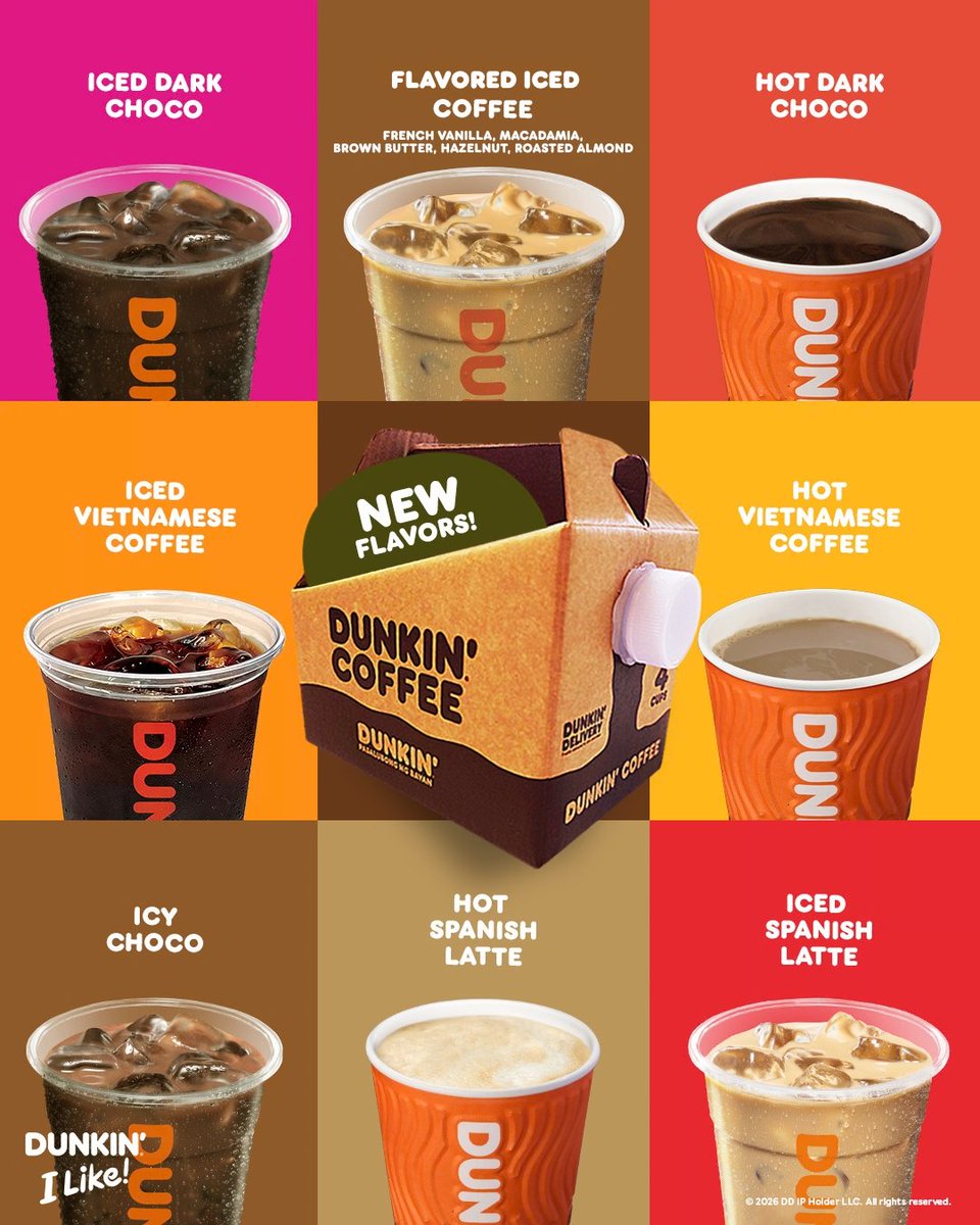 dunkinph's tweet photo. Enjoy 1 liter of Dunkin’ drinks in a box! ☕✨ Available in: Hot &amp; Iced Dark Choco, Flavored Iced Coffee, Hot &amp; Iced Vietnamese Coffee, Icy Choco, Hot &amp; Iced Spanish Latte, and Brewed Coffee. #DunkinPH https://t.co/w0MUHgEJ7o