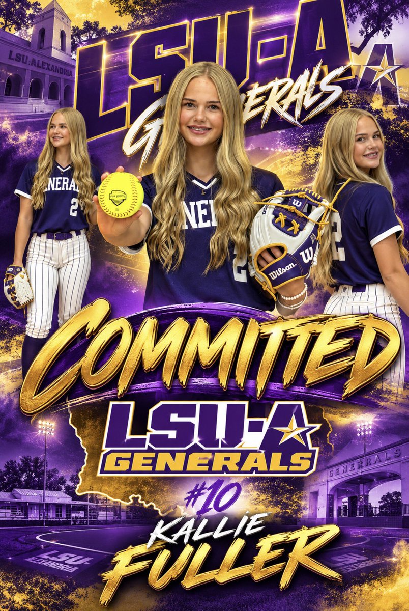 LABombersNob's tweet photo. 🚨 COMMITMENT ALERT! 🚨

A huge congratulations to #10 @kallie_fuller28 on her commitment to Louisiana State University of Alexandria (LSU-A) to continue her academic and softball career! @bombers_fp @DiamondAddicts @LineDsoftball @BranninHagan @LSUA_SB https://t.co/2J9jIrPbUQ