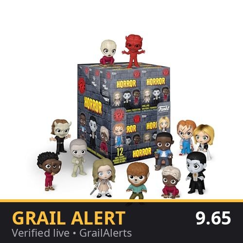 GrailAlerts's tweet photo. 🎃 Funko NBCU Horror Mystery Mini (Chucky) is $9.65 — plus a clip coupon on the page. 1 of 12 to collect. 🛒 https://t.co/4mpqQxuy3T #ad #GrailAlerts https://t.co/S6AlOnN5xW