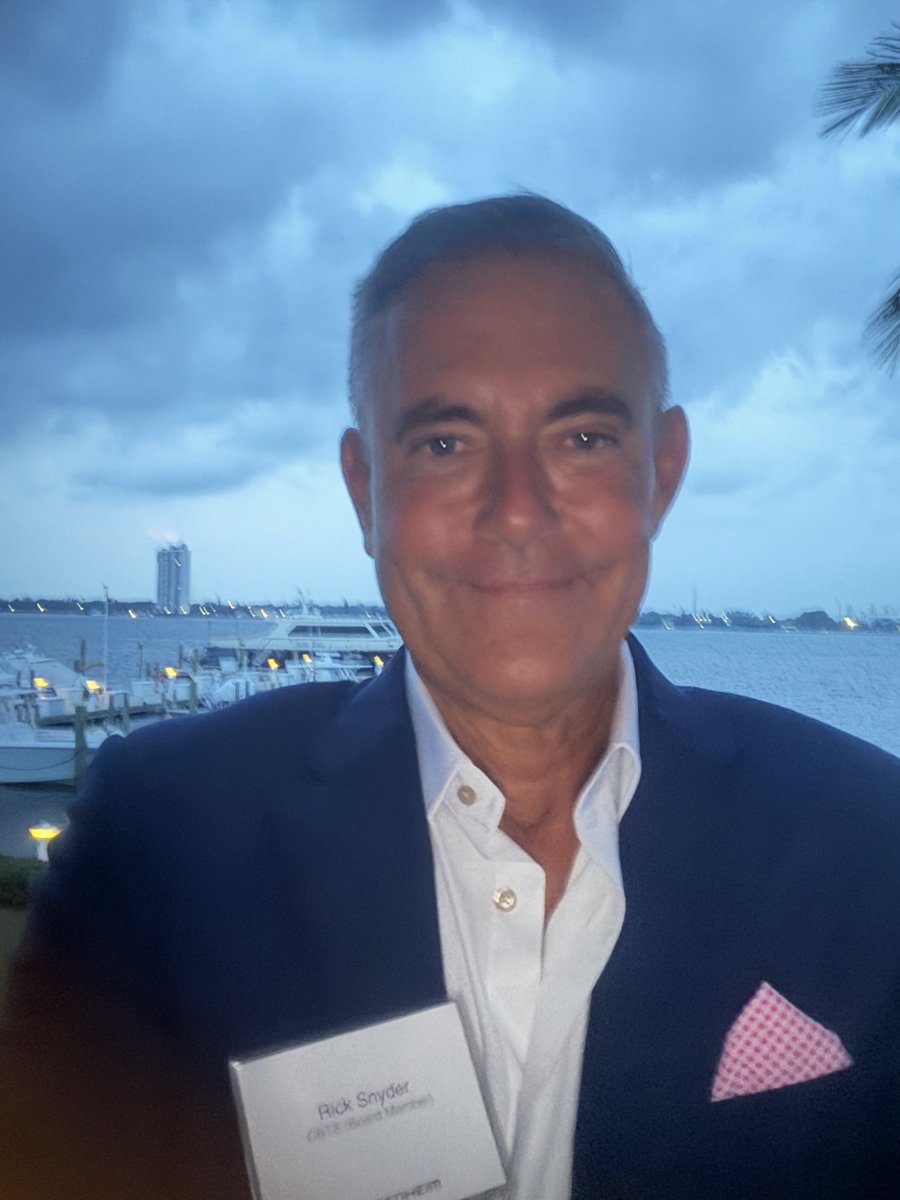 RickSnyderNC's tweet photo. Enjoying Guggenheim conference in beautiful Palm Beach https://t.co/NImkLWthdC