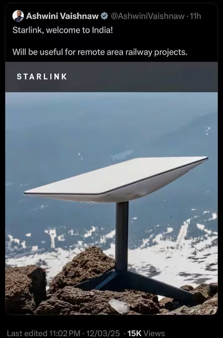 KTRBRS's tweet photo. So when India’s IT Minister welcomes Starlink, the whole BJP troll army jumps up in joy

I merely asked a question and am an anti national 😁

What a bunch of hypocrites https://t.co/SDAMTUUFTB