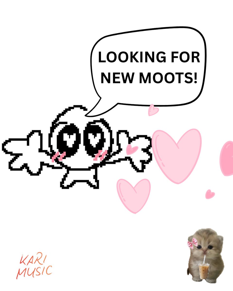 karimusic10's tweet photo. Helloooo!! ⚞^. .^⚟ ♡
Looking for more moots!! ✦ VTubers, artists, and creators are all welcome hehe!

Let’s support each other ♡
#artmoots #Vtuber #smallartist https://t.co/vM8m8GcY74