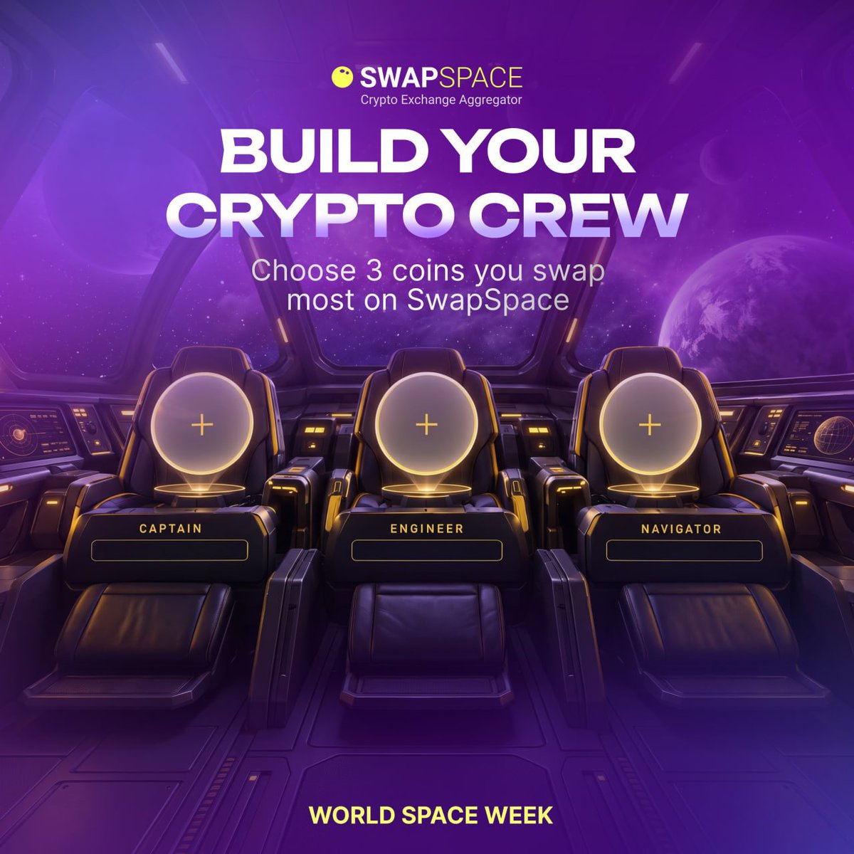jane_NFTs's tweet photo. My Captain - SOL
Captain SOL wants to reach the next galaxy yesterday.
My Engineer - ETH
Engineer ETH keeps reminding him that the ship needs working infrastructure.
The Navigator - XRP
Busy plotting routes between distant financial systems.
@SwapSpaceCo
#SwapSpaceWeek https://t.co/3zEKnAqUsH