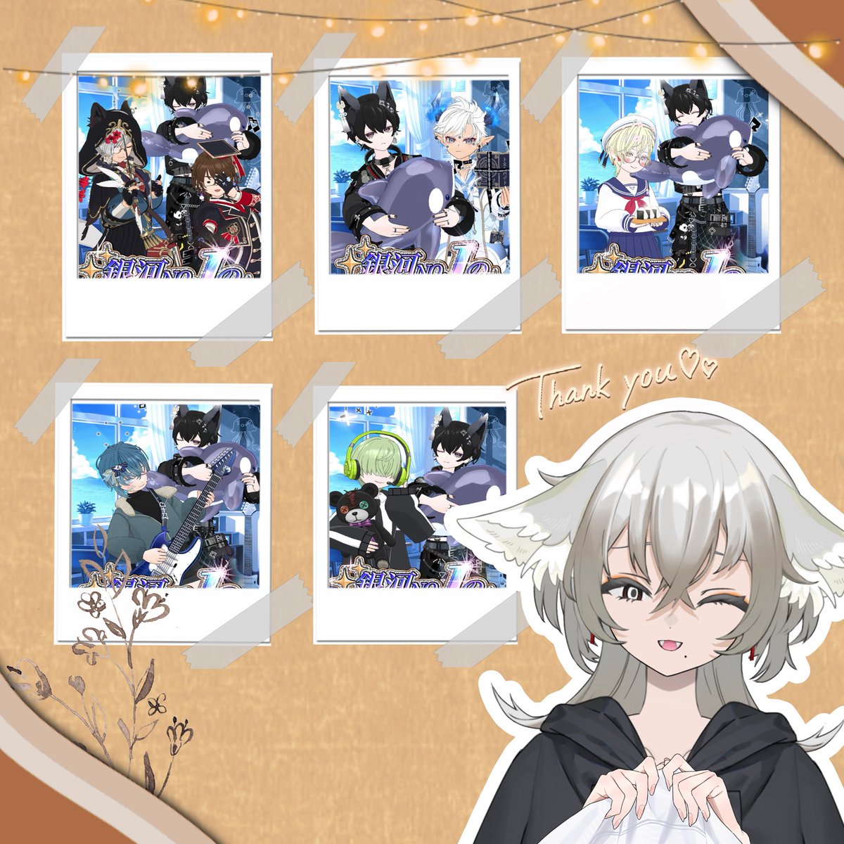 Noa_kon6's tweet photo. 𝘛𝘩𝘢𝘯𝘬 𝘺𝘰𝘶 𝘧𝘰𝘳 𝘤𝘰𝘮𝘪𝘯𝘨 ~🪶

わがままも聴いてくれる優しい子たち
大事大事しながら、ハコに閉まっておかないと…😵‍💫💦

1名フィバ限おめでとう🎊
今日からキミはギタリストだっっっっ❕

 #Mirrativ #のぁくらぶ https://t.co/akULydEvVW