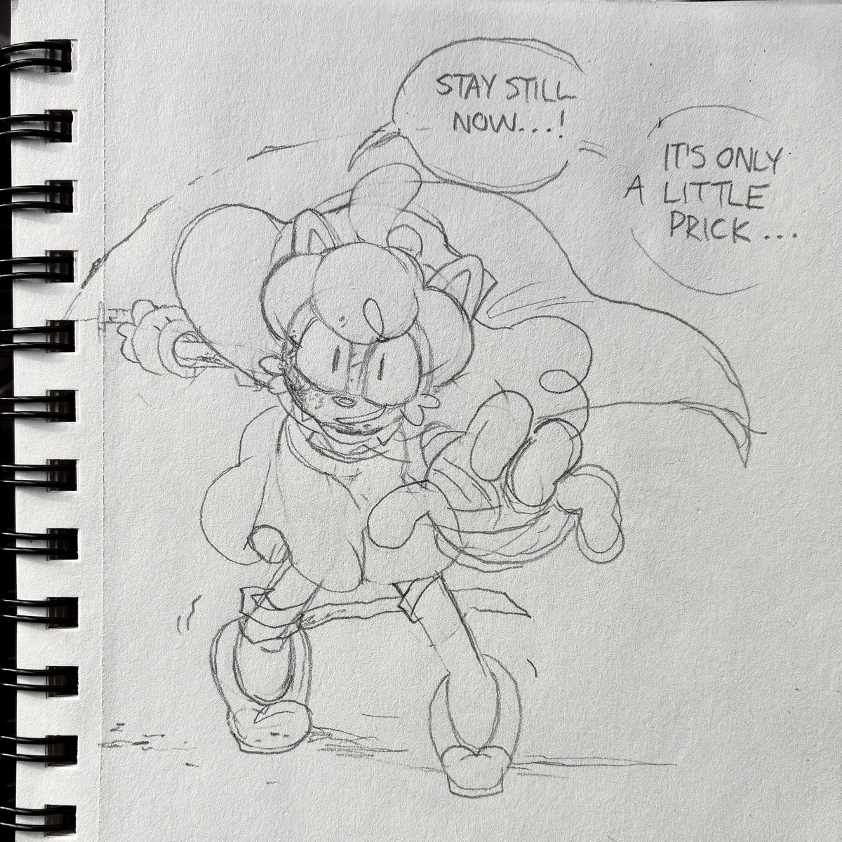 peachykip's tweet photo. spooky concept i’ve been trying to get on paper https://t.co/j21wLzMH0K