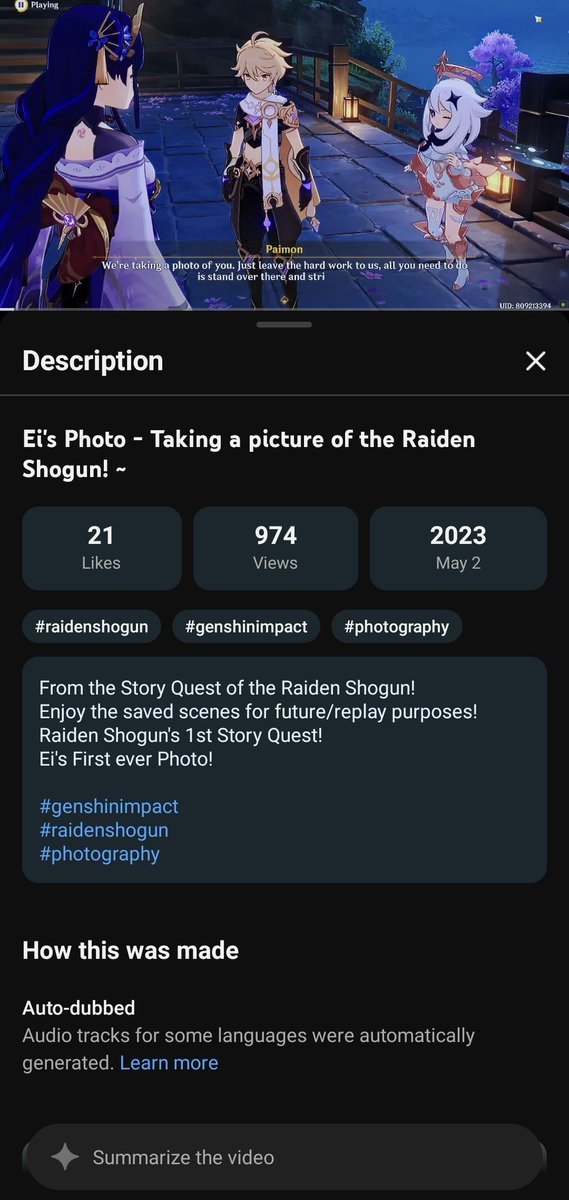 Pa1luc's tweet photo. @PauloReyes_21 @Dodo_Rexy Taking photos of Raiden is Story Quests not Main Quest. https://t.co/buc1o4PAlQ