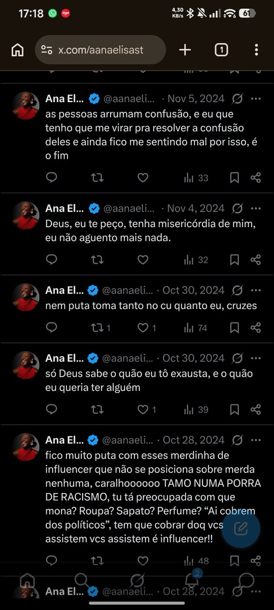 AdelsonPKR's tweet photo. @aanaelisast Nossa, você é muito educada, mudou até o modo de vestir. parabéns. esse print aqui, denucie.  Não foi você que disse isso. https://t.co/9kTNsuLiTl