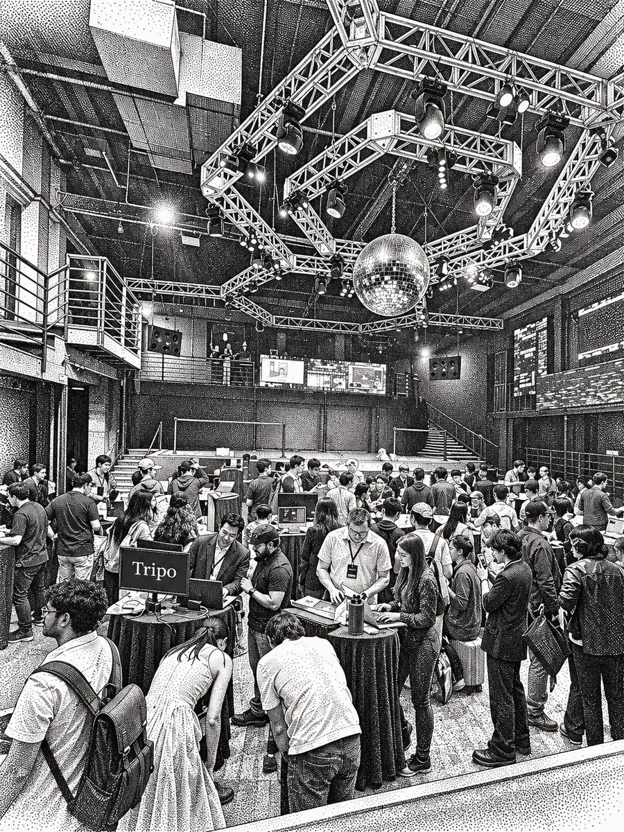 romyilano's tweet photo. Tons of demos with games and experiments with 3D models at the #tripothon @tripo https://t.co/NfL8uo9E21
