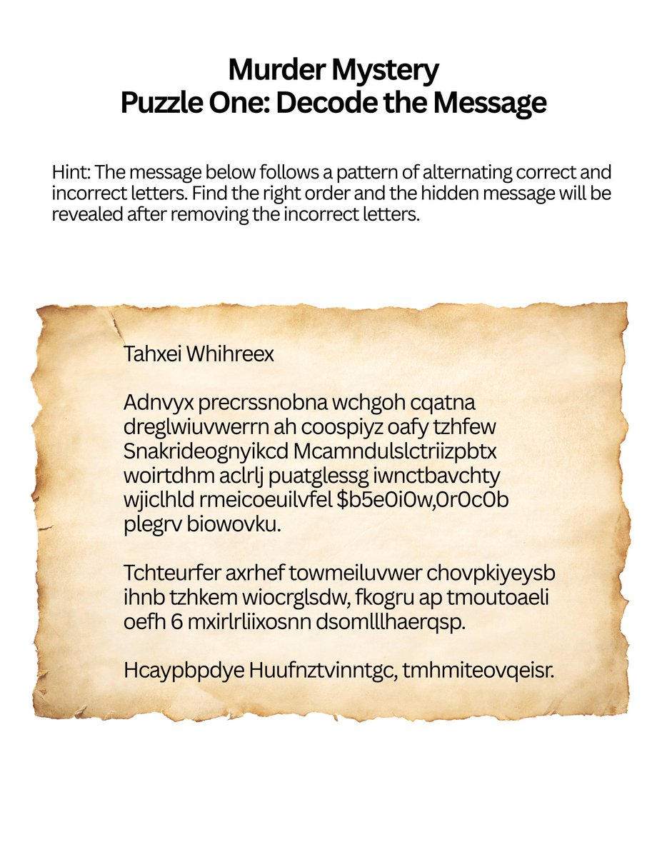 SSJCPL's tweet photo. Unable to stop by the library? Here is the first puzzle for the Library Murder Mystery!

Can you solve the puzzle? Stay tuned for the answer https://t.co/4mL99dTlsr