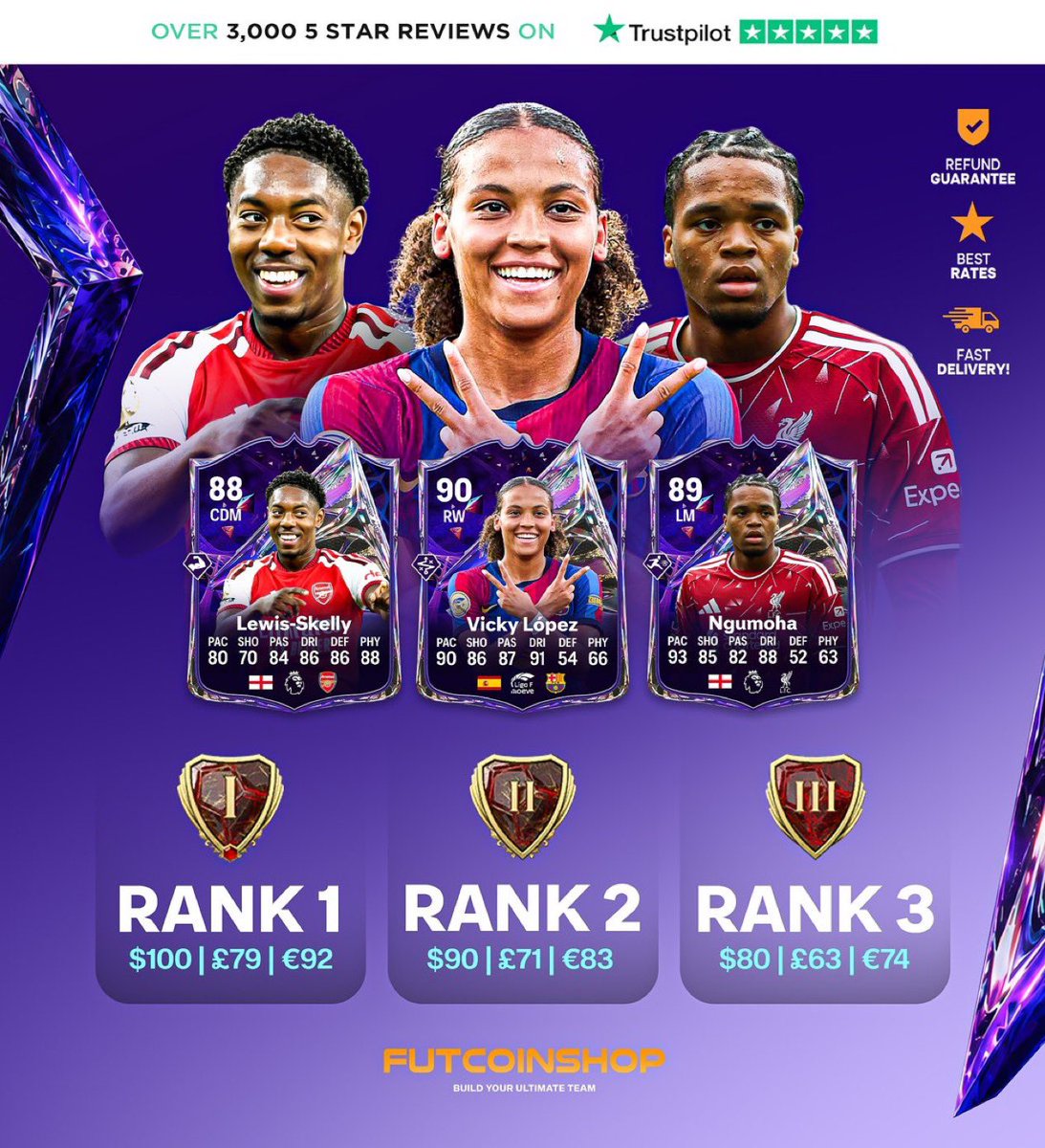 FutSheriff's tweet photo. 🚨RANK 1 EASY &amp; QUICK!!!!!!

• ⭐️ Qualification spots
• ⚡️ Express spots
• ✅ Refund guarantee

The most reliable WL service is FCS 🏆

Order Now! ➡️ https://t.co/Zl92mwmI8N https://t.co/wqpvxuzy89