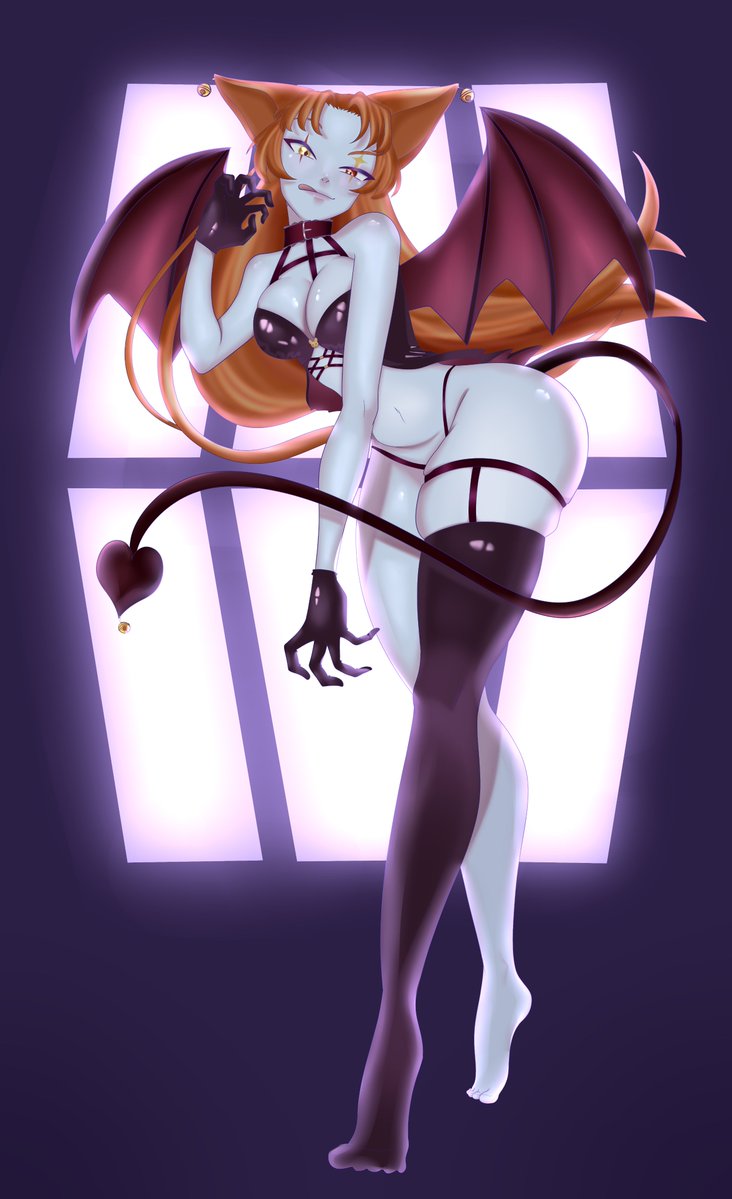 Kiyoko_VT's tweet photo. "Creo que alguien se portó mal..."✨🌙

🎨: yo jeje https://t.co/ciMl8VZpq0