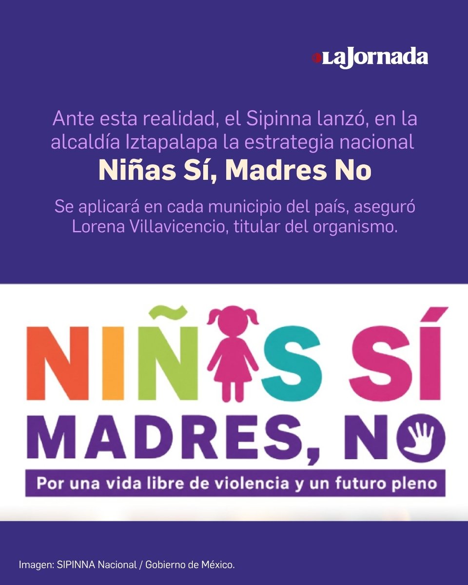 lajornadaonline's tweet photo. Casi 8 mil niñas de entre 10 y 14 años se convirtieron en madres en México el año pasado, un promedio de 22 por día. De acuerdo con el Sipinna, aunque estos nacimientos disminuyeron 24.9% entre 2018 y 2025, la cifra continúa siendo una “emergencia”. https://t.co/G6PrA30aXe