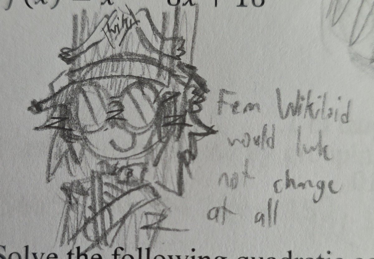 Birbb22's tweet photo. I might not be able to finish day 8 bc of homework but here's some genderbent napoloid doodles from school ^^ https://t.co/bZYpBnoNEW