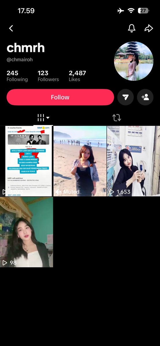 so0nwoo's tweet photo. ⚠️PENIPU/SCAMMERS⚠️
 
scam tiket lany, after dp ga bales chat dan blokir

709197632200 a/n YUSNIAWATI
tiktok account: @.chmairoh
instagram account: @.yusniaaaw https://t.co/RB1ye1nxKX