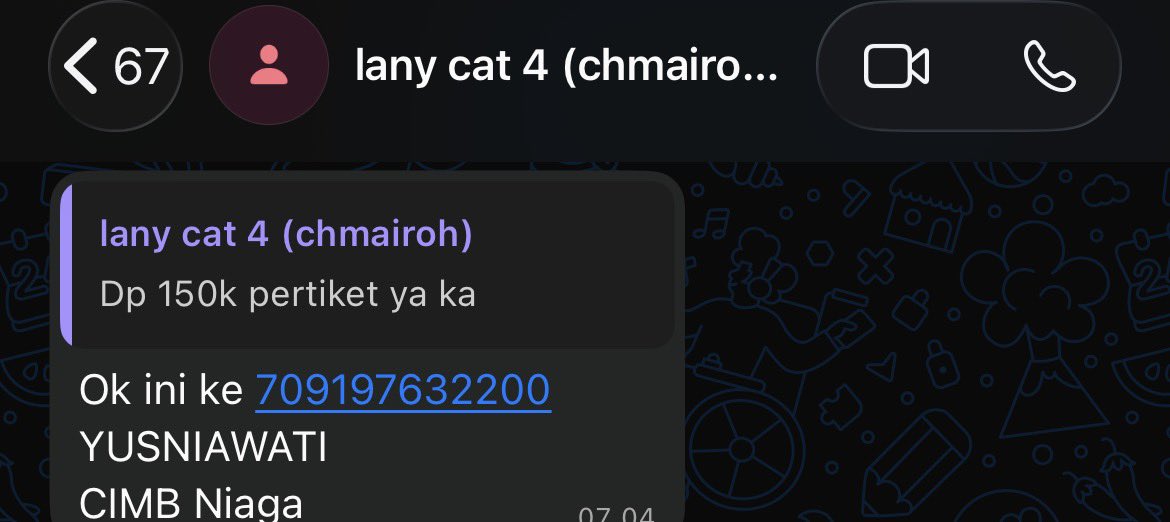 so0nwoo's tweet photo. ⚠️PENIPU/SCAMMERS⚠️
 
scam tiket lany, after dp ga bales chat dan blokir

709197632200 a/n YUSNIAWATI
tiktok account: @.chmairoh
instagram account: @.yusniaaaw https://t.co/RB1ye1nxKX