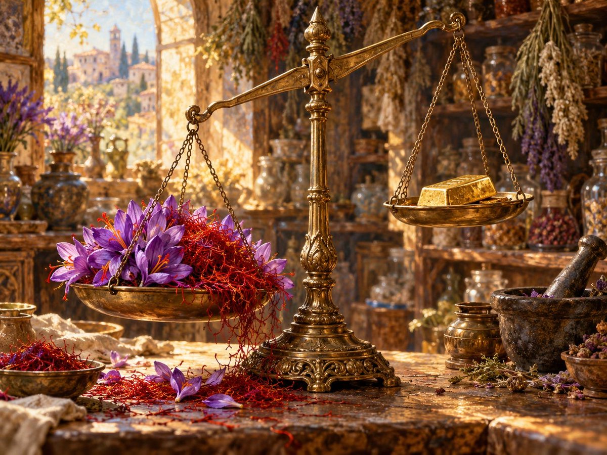 sayerjigmi's tweet photo. A SPICE WORTH MORE THAN GOLD 🌸

A medieval English town renamed itself after a flower.
Rome's ransom was paid partly in pepper.
Europe fought a 14-week war over ONE shipment of saffron.

Our ancestors paid fortunes for spices. 1,280 studies now say they were right. 🧵👇 https://t.co/GisnyzVYQ0