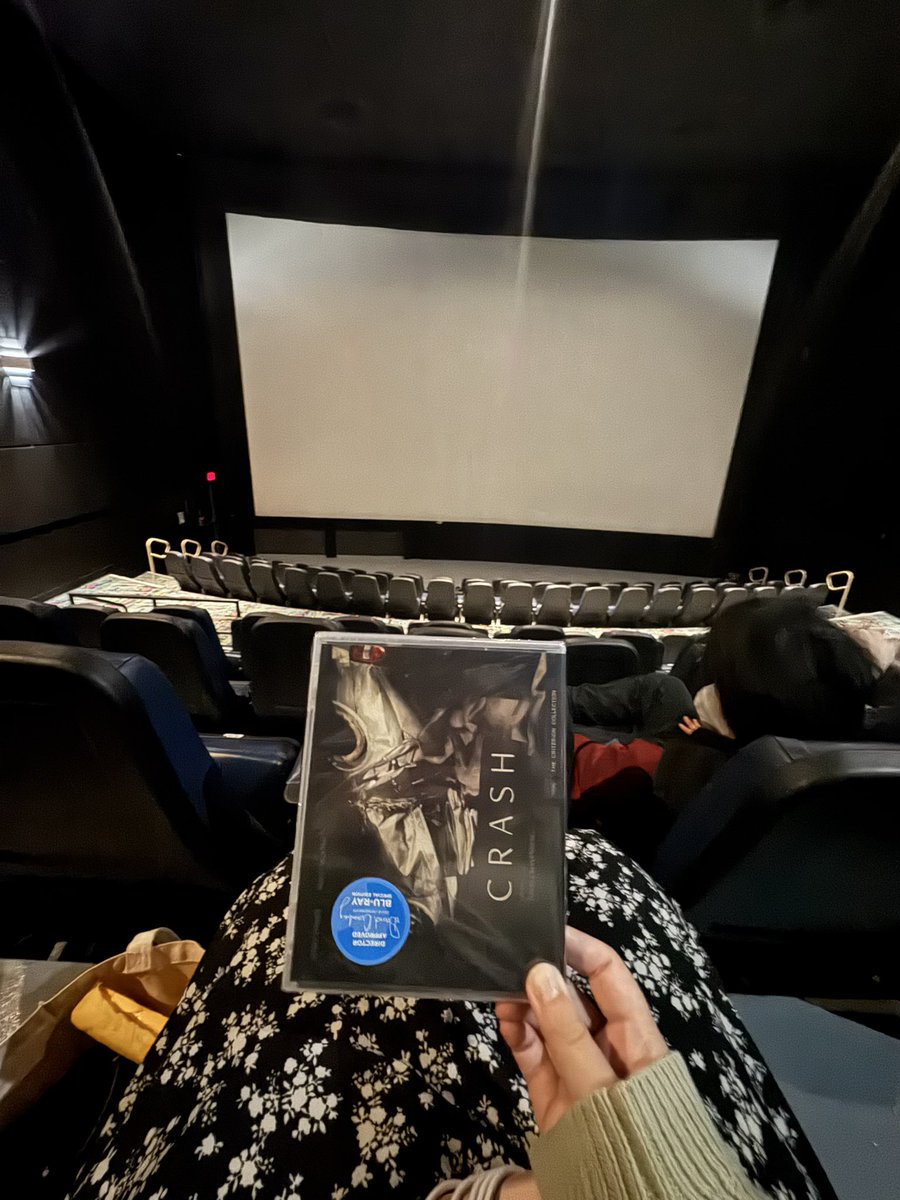 cinescal's tweet photo. first person to ever bring a crash criterion into a screening of digger btw #nw https://t.co/24ivPczby9