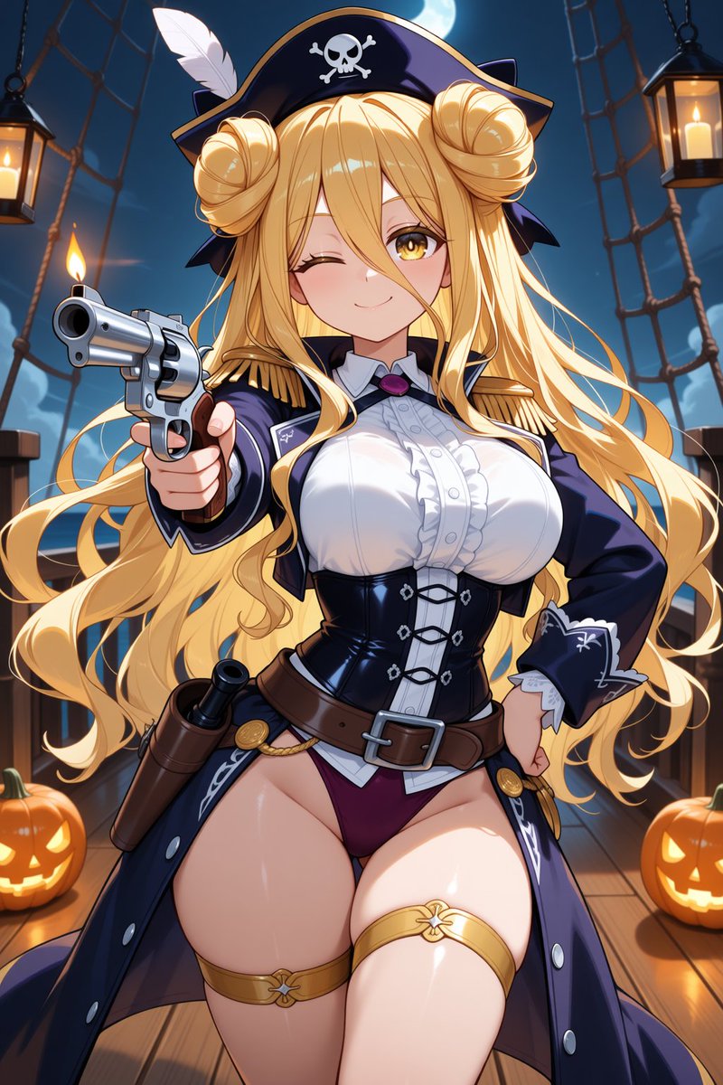 fdrprtkv's tweet photo. Yarr! Did ye miss Mukuro? She sailed the seven seas to put together her Halloween costume! But she has no idea our crew already found the greatest treasure of all... and it's her! 🏴‍☠️💛

#AIart #DateALive #デート・ア・ライブ #AIイラスト #MukuroHoshimiya #星宮六喰 https://t.co/4Ic8CZzyuo