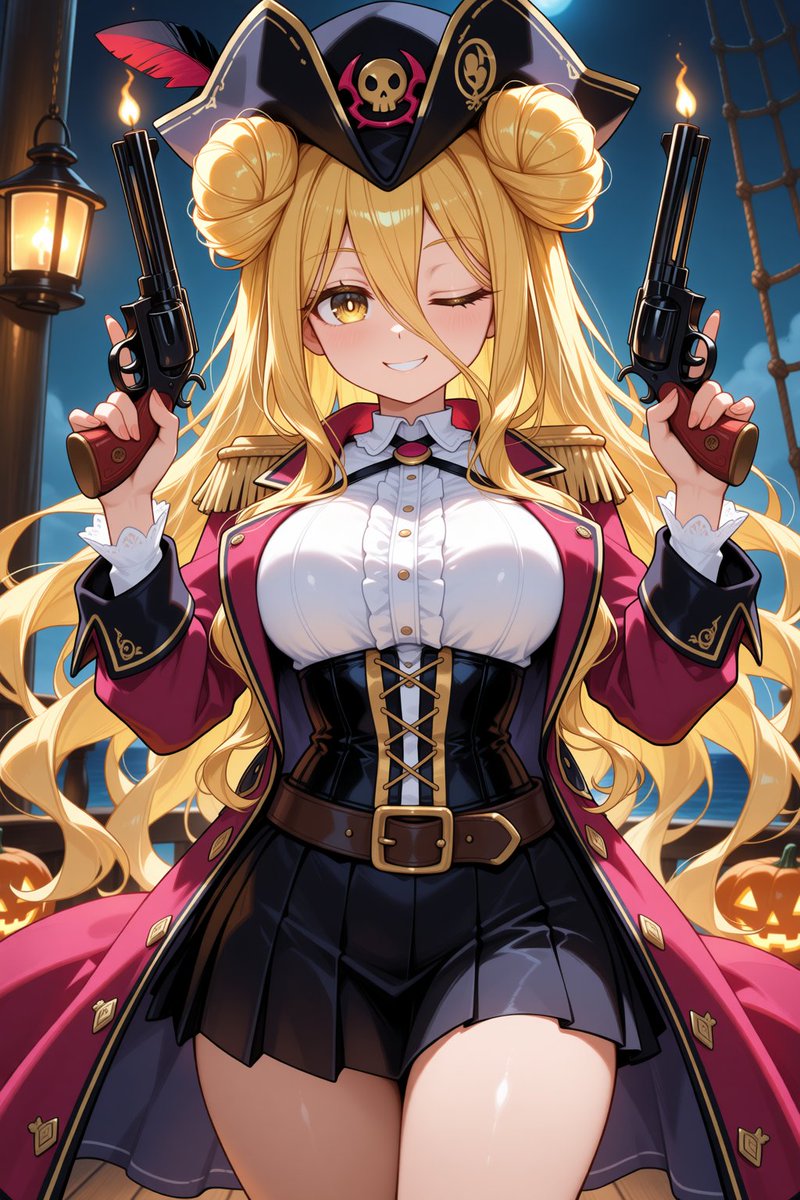 fdrprtkv's tweet photo. Yarr! Did ye miss Mukuro? She sailed the seven seas to put together her Halloween costume! But she has no idea our crew already found the greatest treasure of all... and it's her! 🏴‍☠️💛

#AIart #DateALive #デート・ア・ライブ #AIイラスト #MukuroHoshimiya #星宮六喰 https://t.co/4Ic8CZzyuo