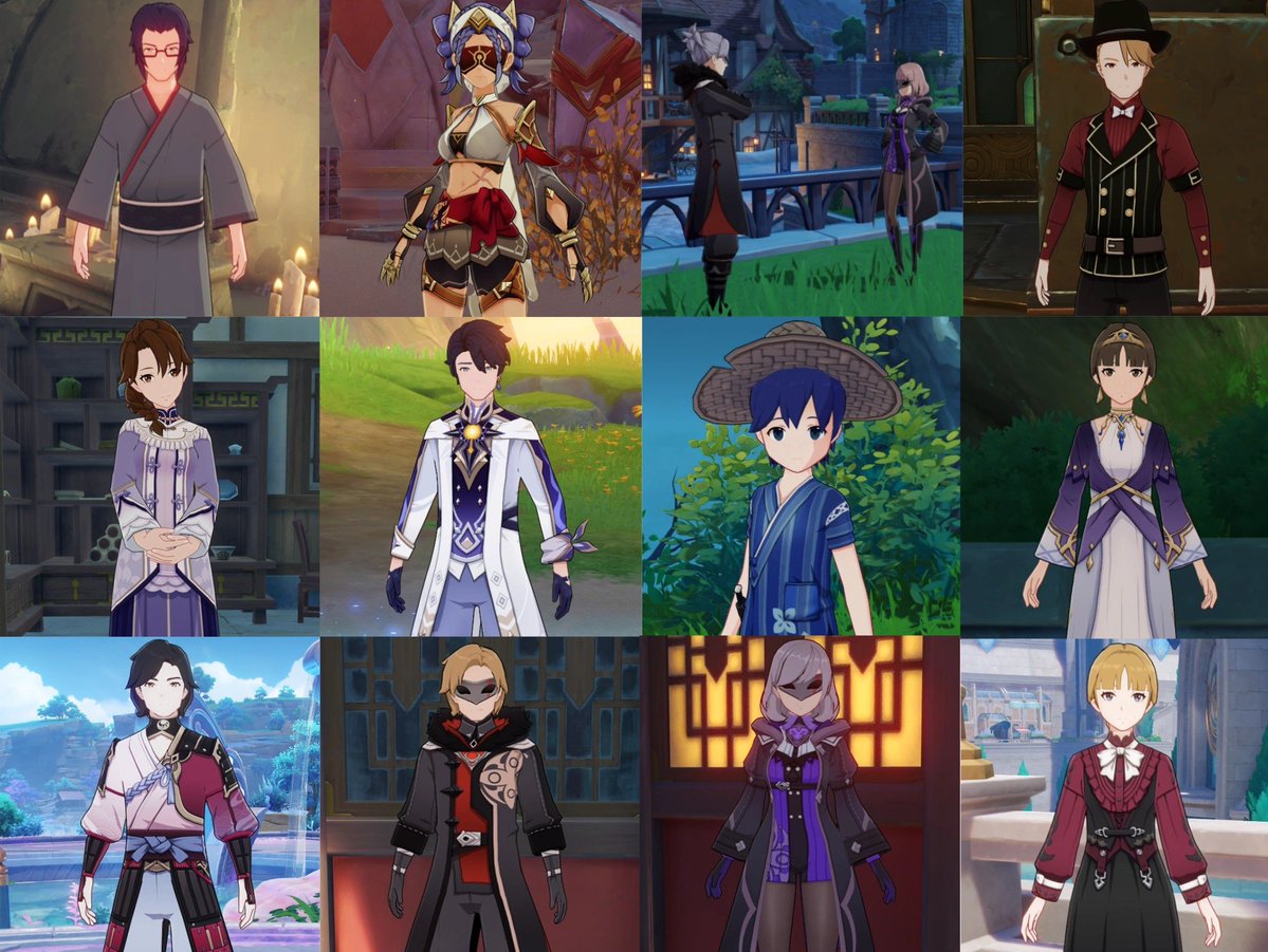argelitetimely's tweet photo. When you ask genshin players who don't usually care about npcs to name one, it will always 100% be one of these 😭 https://t.co/58IAxu22m5