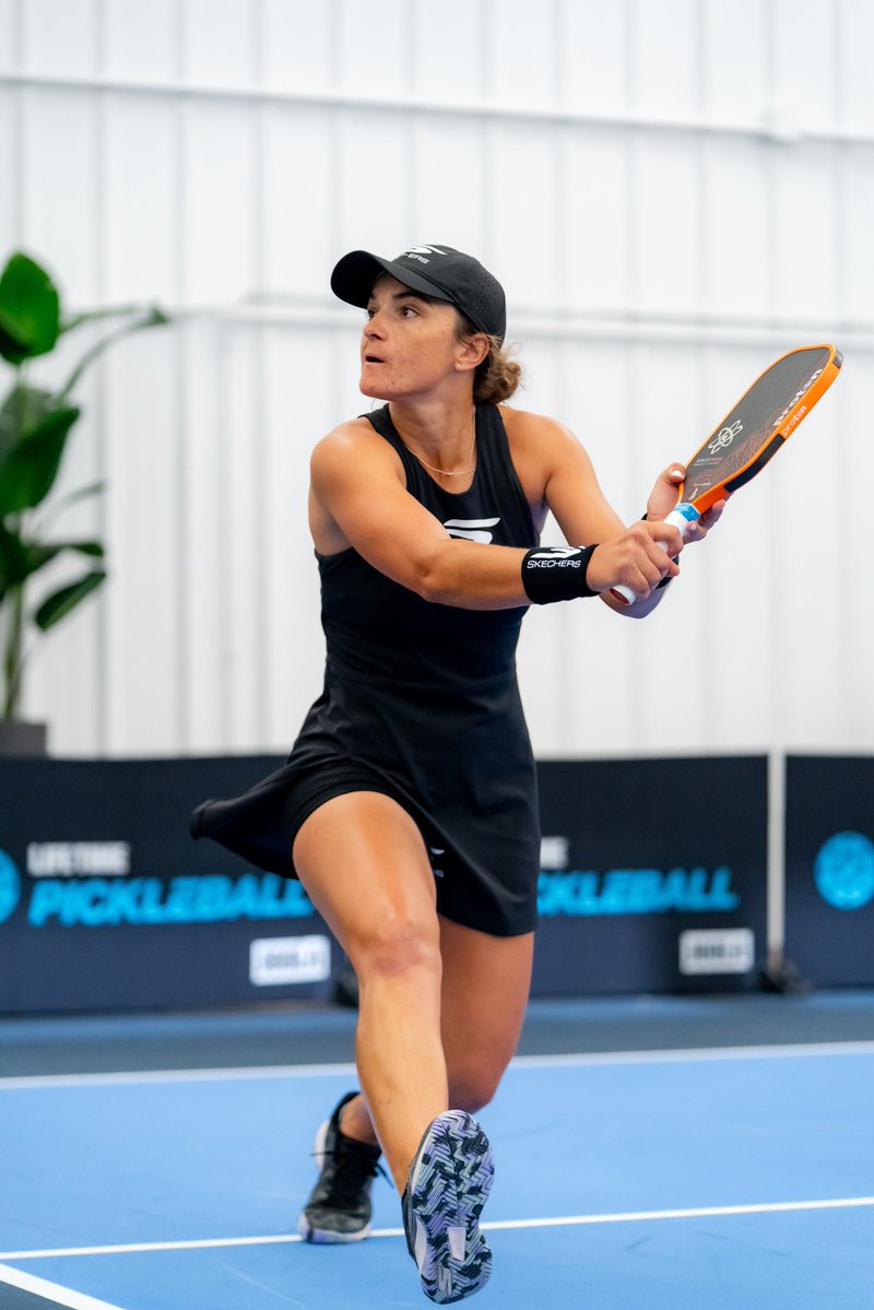 CP_Pickleball's tweet photo. Tough loss in mixed yesterday, but excited for the next couple of days in Chicago! 
Looking forward to singles and women’s doubles and getting back out there to compete. Let’s go! 💪🏼🏓 @PPAtour https://t.co/YFS61vtG0M