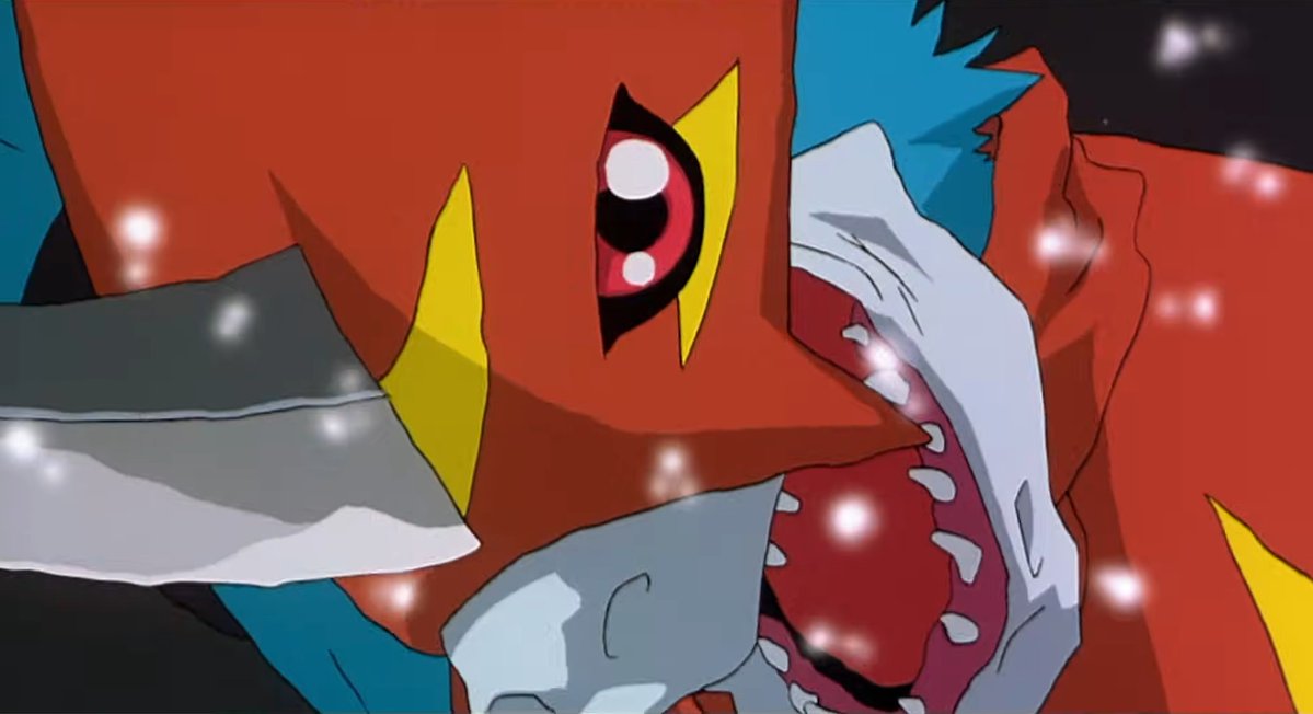 LoboSamp's tweet photo. Flamedramon looks incredible in Digimon 02 Hurricane Touchdown.

#Digimon #DigimonAdventure #デジモン #フレイドラモン https://t.co/N2lsSDWbL0