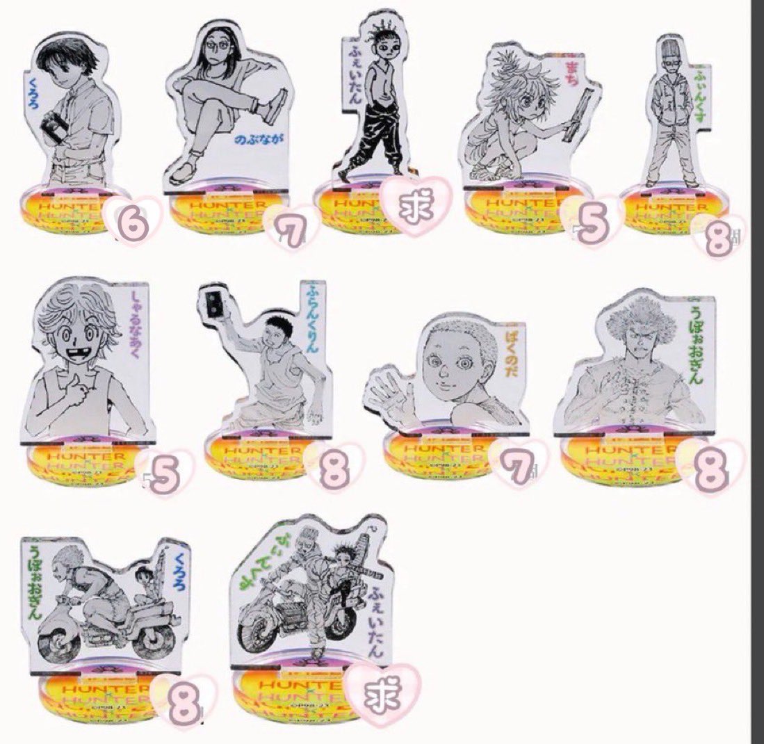 gkux_'s tweet photo. 《交換》HUNTER×HUNTER ハンターハンター
 アクリルminiフィギュア 幻影旅団 流星街時代

譲: クロロ マチ フィンクス フランクリン パクノダ ウボォーギン シャルナーク

求: フェイタン ・ フェイタン＆フィンクス

◎纏めての方優先・郵送のみ
検索からもお声かけお待ちしております𓂃🎀𓈒𓏸 https://t.co/ZtpSVHHKGY