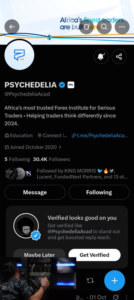 Holyvenom001's tweet photo. @Techriztm @PsychedeliaAcad @Kelvintalent_ @FundedNext All ✅ https://t.co/kcOfXz5DT0