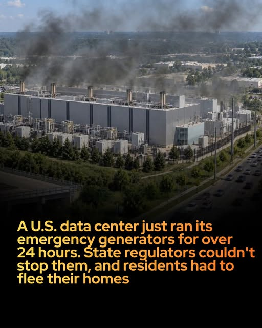 tiger26931's tweet photo. A Virginia data center just ran off diesel generators for 24 hours. Regulators could do nothing, as the fumes forced local residents to flee their homes.
source: WUSA9. (2026). Virginia couldn't stop Sterling data center's 24-hour diesel generator use, regulator says. WUSA9 News. https://t.co/8Y1P06TT24