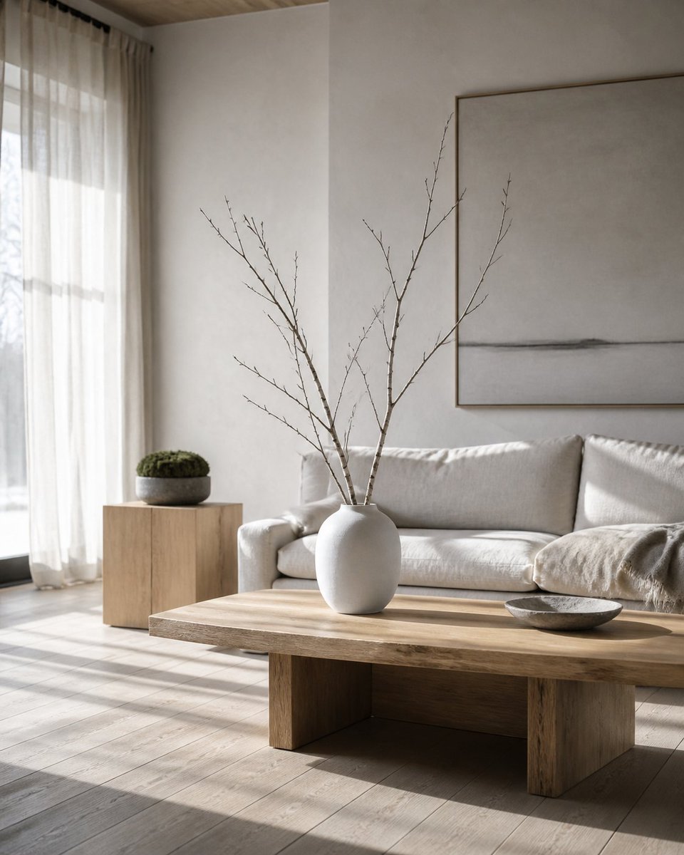 APetrizze's tweet photo. Scandinavian style makes a home feel calm and open: soft neutrals, pale wood, clean lines, and natural light. Staging tip: clear a surface and add one natural accent. #HomeStaging https://t.co/aouWoyQPqO