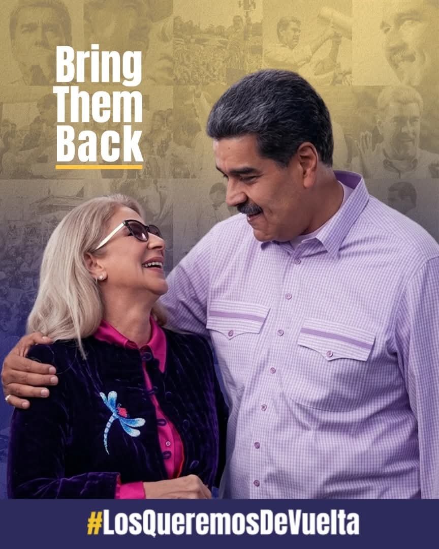 AnaDelivery_'s tweet photo. En los momentos difíciles, la esperanza se vuelve compañía. 
¡Fuerza a nuestro Presidente Nicolás Maduro y a su esposa Cilia Flores! 

La verdad siempre prevalece y pronto será el reencuentro con su país y su gente. 
#LosQueremosDeVuelta 
🇻🇪 👉🏾✌🏾 https://t.co/wP0yqqhYkW