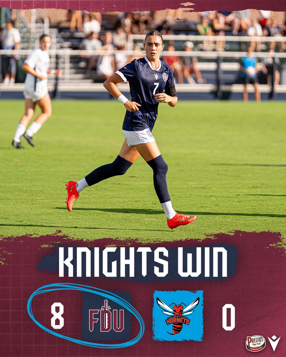 FDUKnightsWSOC's tweet photo. KNIGHTS MATCH A PROGRAM RECORD FOR GOALS IN DOVER. 

OH YEAH, AND THAT’S SIX STRAIGHT VICTORIES.  

#uKNIGHTED | #NECWSOC https://t.co/2BKazgHcRC