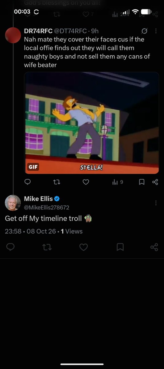 DT74RFC's tweet photo. @MikeEllis278672 can't handle facts and has the age range  intelligence of an Ostrich #passiton https://t.co/0LudMfJFjy