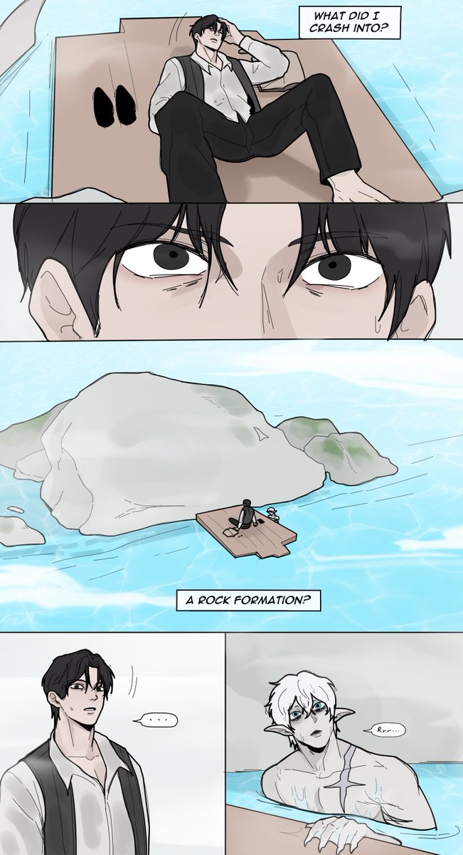 AniMaoo_2's tweet photo. Rock Formation - Fogland merman AU (9) https://t.co/2IiWt9Z3nY