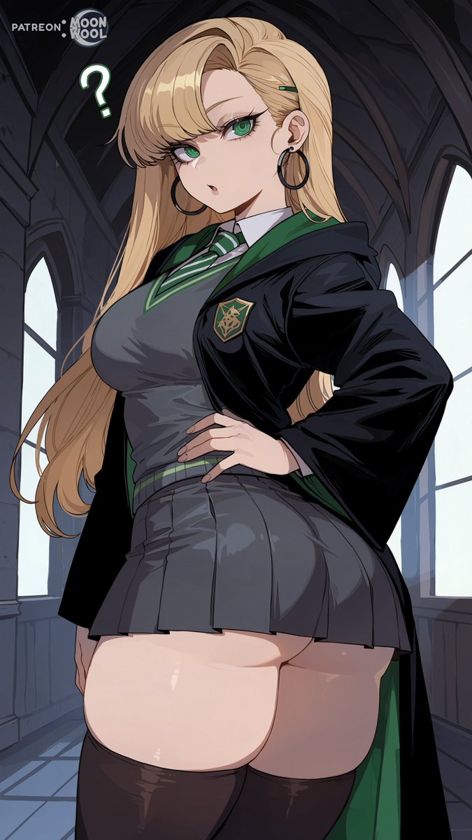 MoonwoolLight's tweet photo. Draco "Malfoid" (Genderswap) | Sfw 🐍💚 https://t.co/LrUE4NolmG