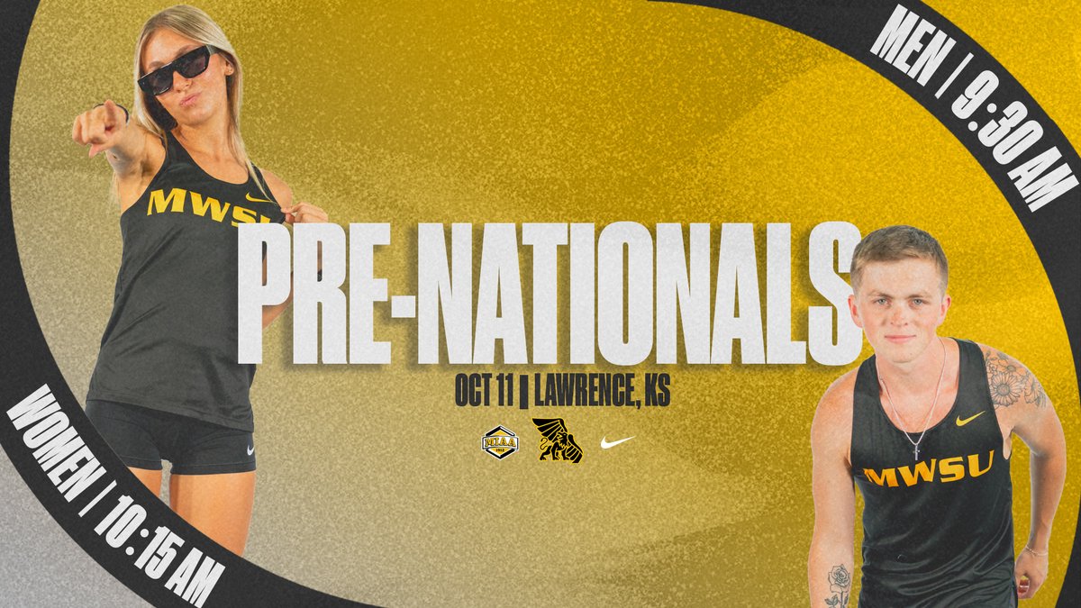 MWSUGriffons's tweet photo. Pre-Nationals up next🏃‍♀️🏃‍♂️

Cross Country heads to Lawrence, Kansas, on Sunday to compete at Pre-Nationals on the 2026 NCAA Division II National Championships course at Rim Rock Farm!

🏃‍♂️ Men's 8K | 9:30 AM
🏃‍♀️ Women's 6K | 10:15 AM

📰https://t.co/GT7ymHXgBF

#GriffUp🦅🦁 https://t.co/fcSdPJuhLs
