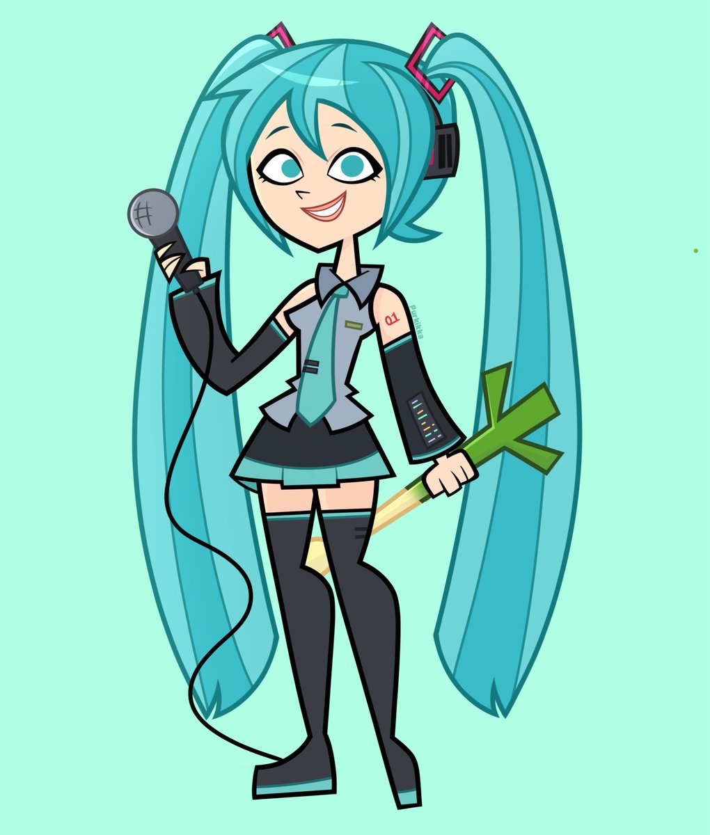 Purkikka's tweet photo. Miku X DVC 🎤🩵 #Miku #DCTWT #disventurecamp #HatsuneMiku https://t.co/F30snItr5X