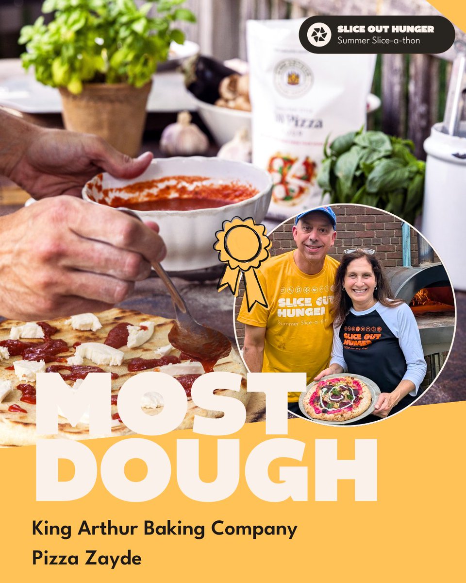 SliceOutHunger's tweet photo. Congrats to our #SummerSliceathon winners!

🧑‍🍳Pizza Zayde wins Most Dough &amp; a package from King Arthur Baking Company

🎉The Best Pizza Shop (Jesse) wins Biggest Bash &amp; a package from @OoniHQ 

📸Dave's Pizza Oven wins Most Pizzagram-Worthy &amp; a package from @coppolawine https://t.co/XEWLiYBAo9