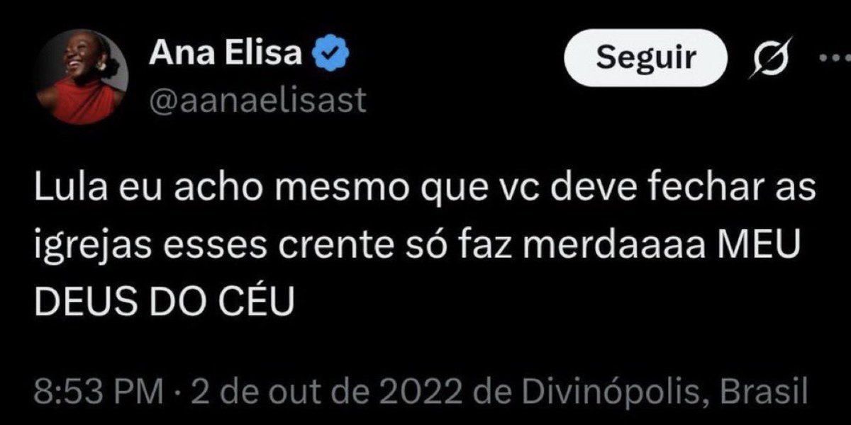 thaispsic's tweet photo. LULA NÃO FECHE MINHA IGREJA https://t.co/dCzVFznKTD