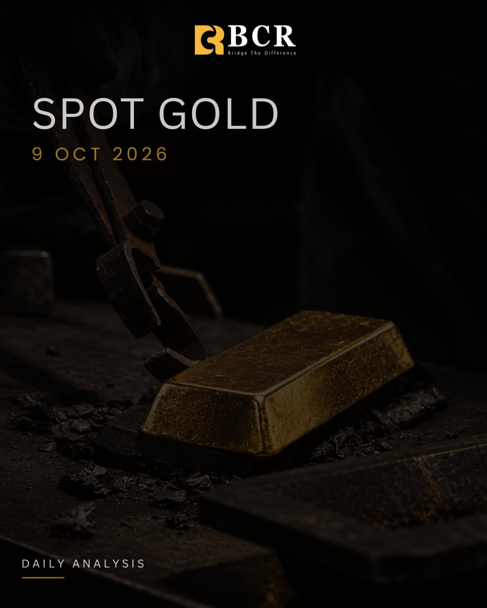 bcrgroupglobal's tweet photo. On Thursday, gold prices hovered around $4,130 per ounce, remaining close to the two-month low hit on Wednesday, as investors assessed the minutes of the Federal Reserve's September meeting for clues regarding the interest rate outlook. The US dollar held near an 18-month high, while US Treasury yields remained close to levels not seen in over two decades. The minutes revealed that all 19 policymakers supported the September rate hike, with the majority deeming another hike before year-end appropriate. According to the CME FedWatch Tool, the market currently assigns a probability of nearly 17% for an October rate hike and over 85% for a hike in December. Rising interest rates diminish the appeal of non-yielding gold. Meanwhile, geopolitical tensions continue to support some demand for safe-haven assets. Shipping data indicates that the number of vessels passing through the Strait of Hormuz has dropped to its lowest level in over two months as regional hostilities escalate.

#thebcr #bcrtrading #bcrglobal