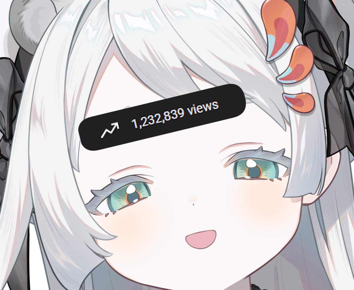 eruuclaymie's tweet photo. Another day another small celebration! 🩶

Thank you for over 1 million views on my youtube channel! https://t.co/WCzQhyRA96