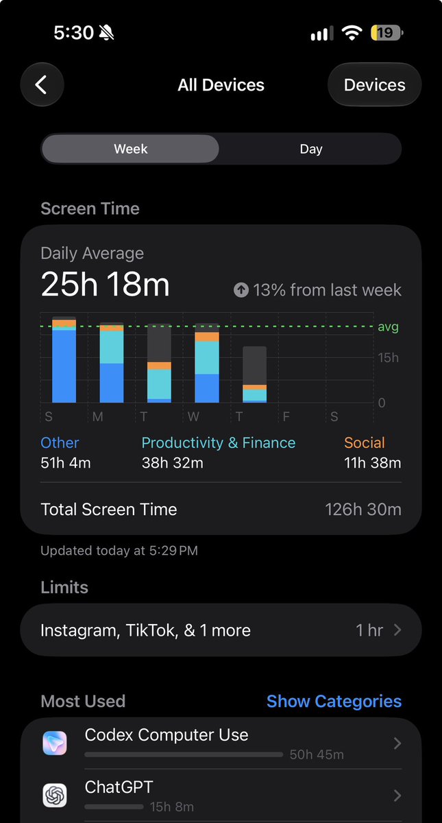 sambergstrand's tweet photo. Codex is working more than 24 hours a day for me. 

AI is really going to take our jobs https://t.co/mKQTf6nTS0