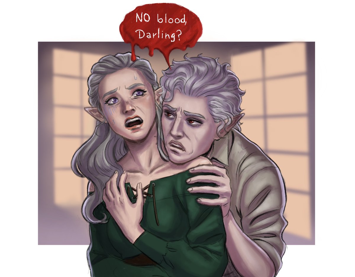 Moccaloma's tweet photo. Just a little bite :(

#astarion #tav #bg3 #baldursgate3 https://t.co/zJfkSDXEcz