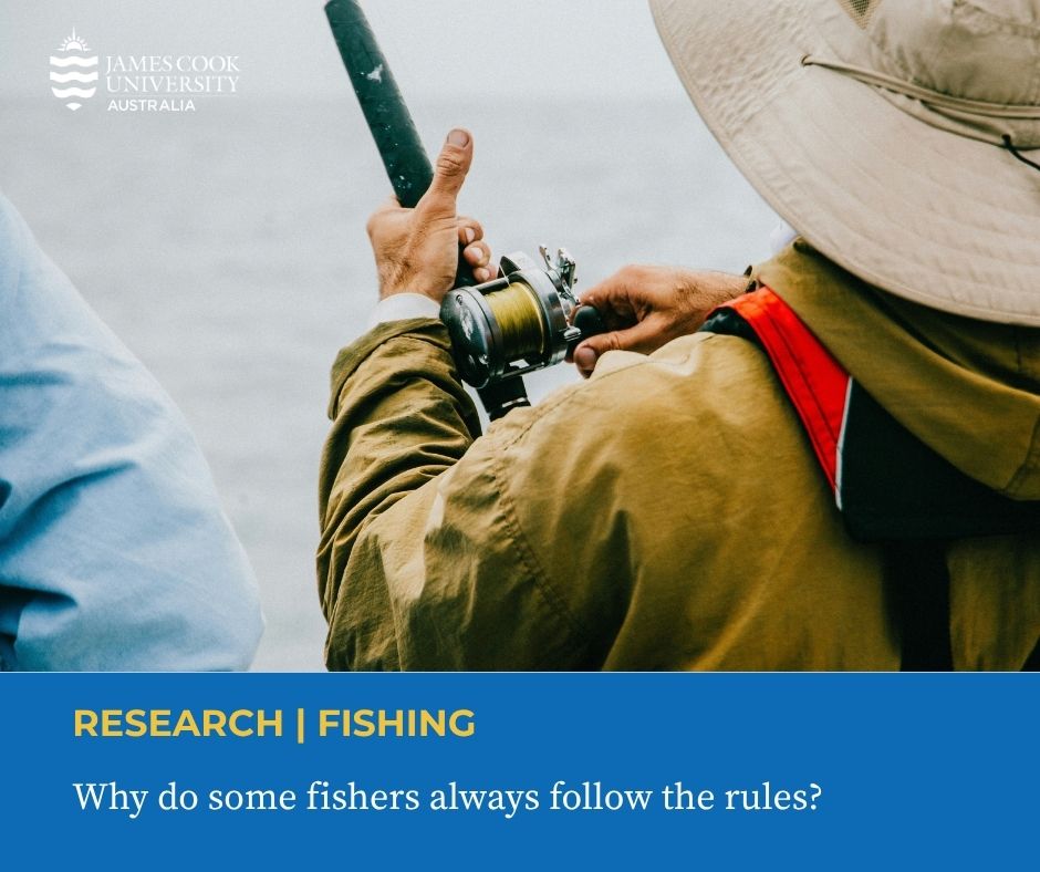 jcu's tweet photo. New research sheds light on why a surprising number of fishers always follow #fishing rules, even when enforcement is unlikely and breaking the rules offers a financial reward.
Full story: https://t.co/dTiWYB9vyN https://t.co/8nCu6pmTHM