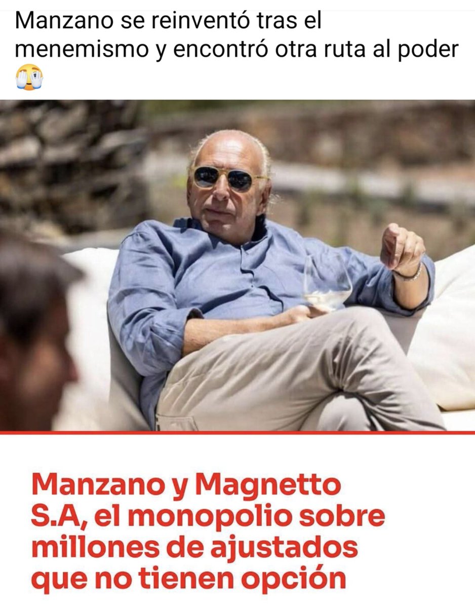 LaEntrerriana10's tweet photo. Manzano, el farandulero del Menemismo, el del cul0 hecho, el que decía robar para la corona.. hoy nuevamente empresario exitoso de este gobierno, dueño de parte de la luz, el gas y el agua. Seguro que muchos violetas, no tienen idea de quien es este personaje. No salimos más. https://t.co/ULy4AtN7vL