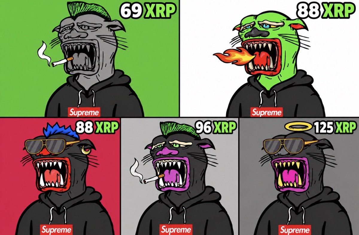 GRuntMeta's tweet photo. There are only 5 Supreme Panthers before a 500 ripple:native floor!
What #shittypanther traits do you collect? https://t.co/rYv91OzhjW