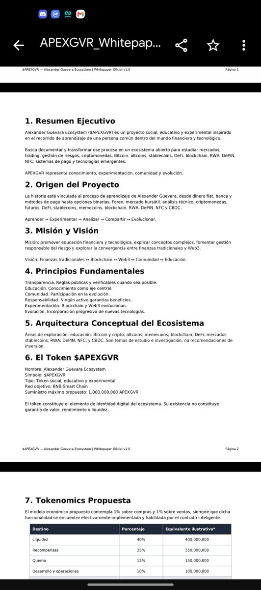 APEXGVRBNB's tweet photo. ¡Lanzamiento oficial de $APEXGVR (Alexander Guevara Ecosystem)! 🚀  

Un ecosistema social, educativo y experimental en la BNB Smart Chain diseñado para explorar la evolución del dinero, el trading, la tecnología Web3 y los mercados financieros. https://t.co/W1AvOtjX8L